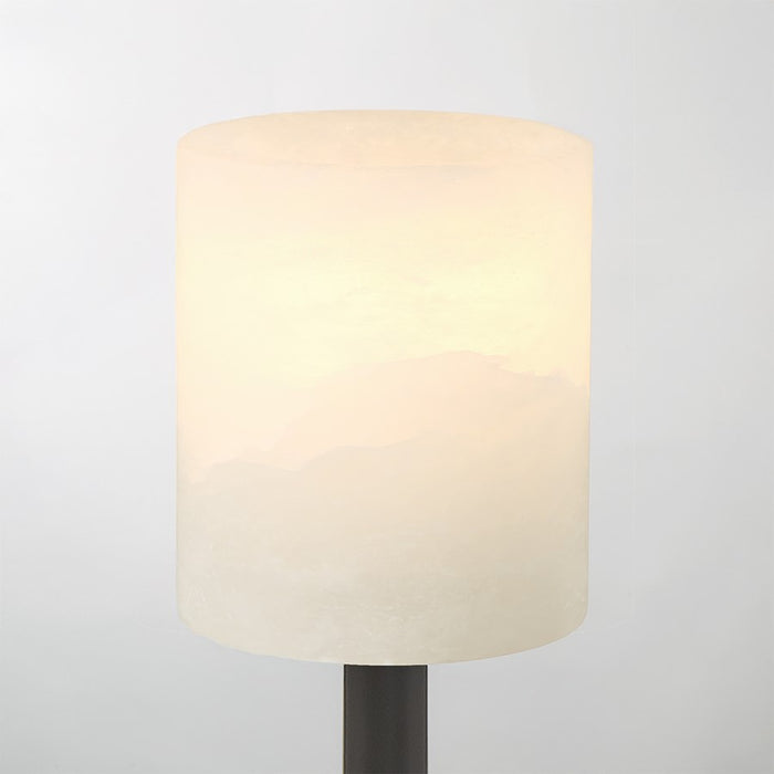 Crystorama Aragon 1 Light 4.5" Sconce, Matte Black/White