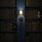 Crystorama Aragon 1 Light 4.5" Sconce, Matte Black/White
