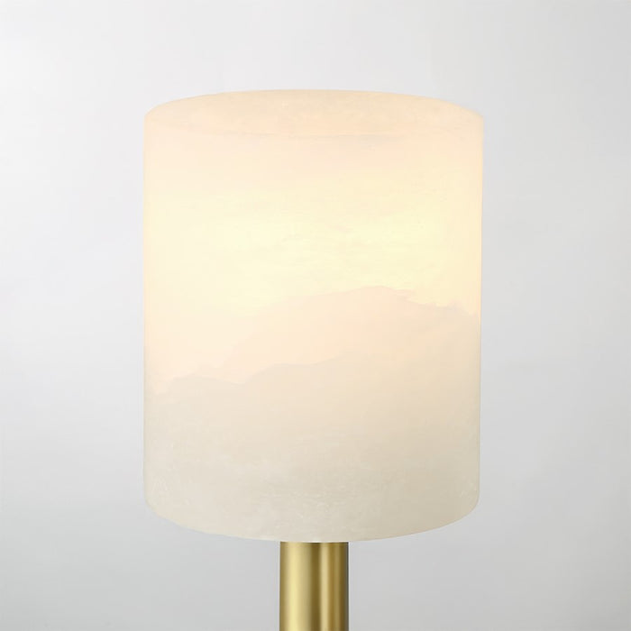Crystorama Aragon 1 Light 4.5" Sconce, Soft Brass/White