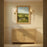 Crystorama Aragon 1 Light 4.5" Sconce, Soft Brass/White