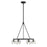 Crystorama Aragon 6 Light Chandelier, Matte Black/Clear