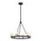 Crystorama Aragon 6 Light Chandelier, Matte Black/White - ARA-10264-MK-ST