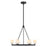 Crystorama Aragon 6 Light Chandelier, Matte Black/White