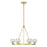 Crystorama Aragon Chandelier, Soft Brass/Clear