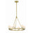 Crystorama Aragon 6 Light Chandelier, Soft Brass
