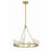 Crystorama Aragon 6 Light Chandelier, Soft Brass