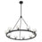 Crystorama Aragon 10 Light Chandelier, Matte Black/Clear