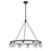 Crystorama Aragon 10 Light Chandelier, Matte Black/Clear