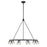 Crystorama Aragon 10 Light Chandelier, Matte Black/Clear