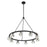 Crystorama Aragon 10 Light Chandelier, Matte Black/Clear