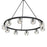 Crystorama Aragon 10 Light Chandelier, Matte Black/Clear