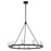 Crystorama Aragon 10 Light Chandelier, Matte Black/White