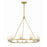 Crystorama Aragon 10 Light Chandelier, Soft Brass