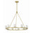 Crystorama Aragon 10 Light Chandelier, Soft Brass
