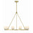 Crystorama Aragon 10 Light Chandelier, Soft Brass