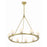 Crystorama Aragon 10 Light Chandelier, Soft Brass