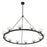 Crystorama Aragon 12 Light Chandelier, Matte Black/Clear