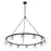 Crystorama Aragon 12 Light Chandelier, Matte Black/Clear