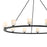 Crystorama Aragon 12 Light Chandelier, Matte Black/White