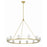 Crystorama Aragon 12 Light Chandelier, Soft Brass