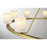 Crystorama Aragon 12 Light Chandelier, Soft Brass