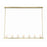 Crystorama Aragon 7 Light Chandelier, Soft Brass