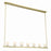 Crystorama Aragon 7 Light Chandelier, Soft Brass
