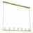 Crystorama Aragon 7 Light Chandelier, Soft Brass