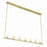Crystorama Aragon 7 Light Chandelier, Soft Brass