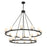 Crystorama Aragon 22Lt 46.75" Chandelier, Matte Black/White - ARA-10268-MK-ST