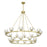 Crystorama Aragon 22 Light 48" Chandelier, Soft Brass/Clear - ARA-10268-SB