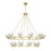 Crystorama Aragon 22 Light 48" Chandelier, Soft Brass/Clear