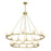 Crystorama Aragon 22 Light 46.75" Chandelier, Soft Brass/White - ARA-10268-SB-ST