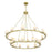 Crystorama Aragon 22 Light 46.75" Chandelier, Soft Brass/White