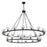 Crystorama Aragon 30 Light Chandelier, Matte Black/Clear