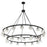 Crystorama Aragon 30 Light Chandelier, Matte Black/Clear