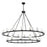 Crystorama Aragon 30 Light Chandelier, Matte Black/White