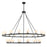 Crystorama Aragon 30 Light Chandelier, Matte Black/White