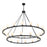 Crystorama Aragon 30 Light Chandelier, Matte Black/White