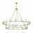 Crystorama Aragon 30 Light Chandelier, Soft Brass