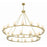 Crystorama Aragon 30 Light Chandelier, Soft Brass