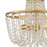 Crystorama Arcadia 3 Light Ceiling Mount, Antique Gold