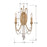 Crystorama Arcadia 2 Light Wall Mount, Antique Gold