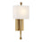 Crystorama Ardson 1 Light Sconce, Vibrant Gold/White - ARD-832-VG