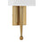 Crystorama Ardson 1 Light Sconce, Vibrant Gold/White