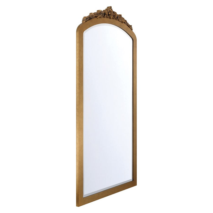 Crystorama Arden 36" Mirror, Burnished Brass