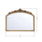 Crystorama Arden 40" Mirror, Burnished Brass
