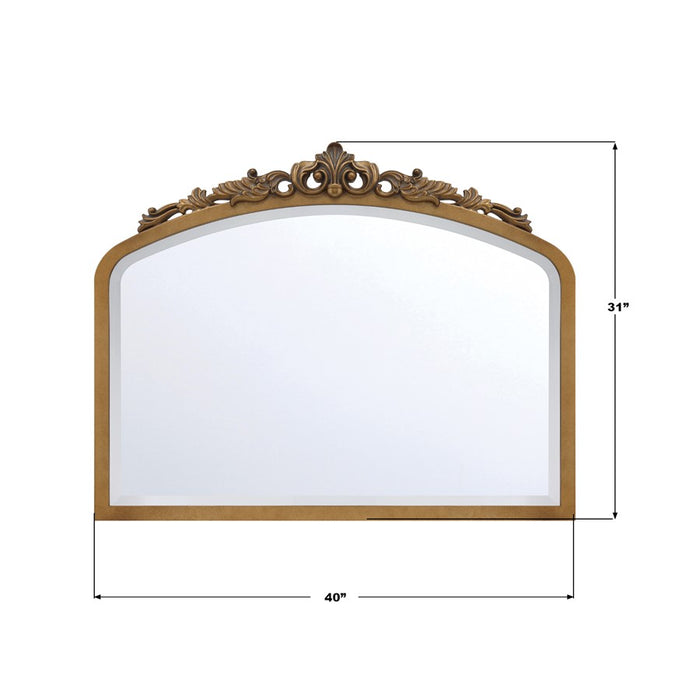 Crystorama Arden 40" Mirror, Burnished Brass