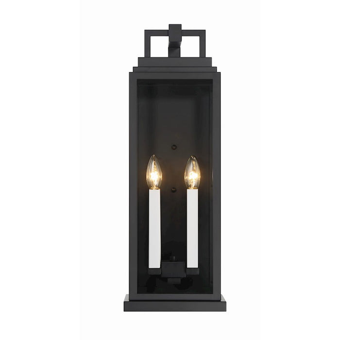 Crystorama Aspen 4 Light Outdoor Sconce, Matte Black