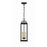 Crystorama Aspen 4 Light Outdoor Pendant, Matte Black